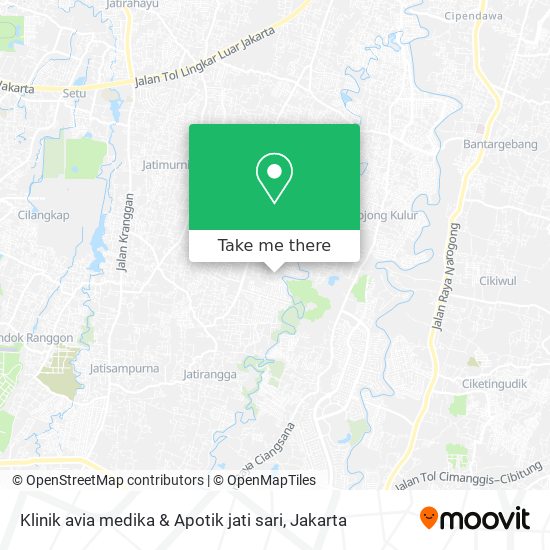 Klinik avia medika & Apotik jati sari map