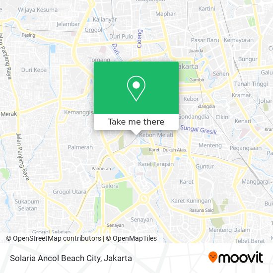 Solaria Ancol Beach City map