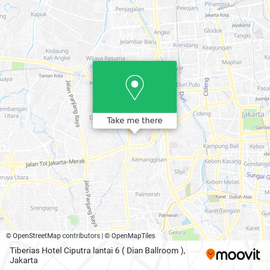 Tiberias Hotel Ciputra lantai 6 ( Dian Ballroom ) map