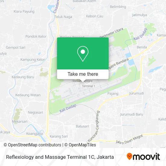 Reflexiology and Massage Terminal 1C map