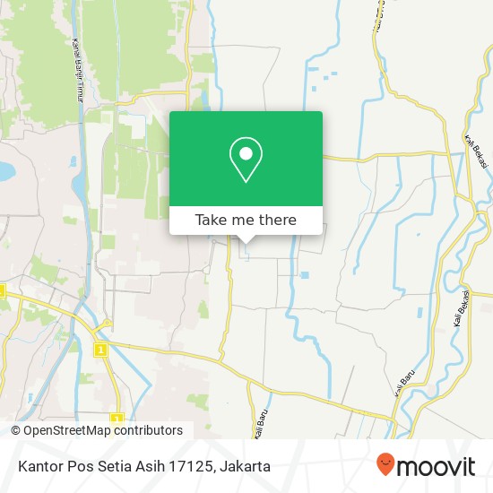 Kantor Pos Setia Asih 17125 map