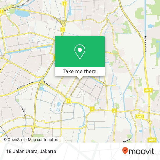 18 Jalan Utara map