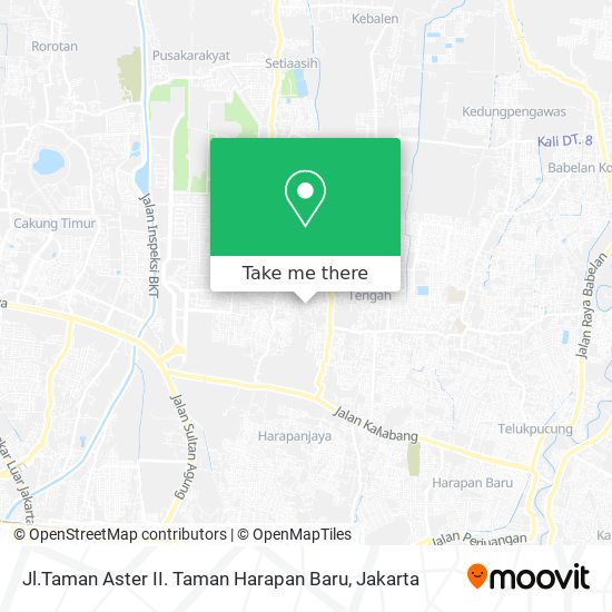 Jl.Taman Aster II. Taman Harapan Baru map
