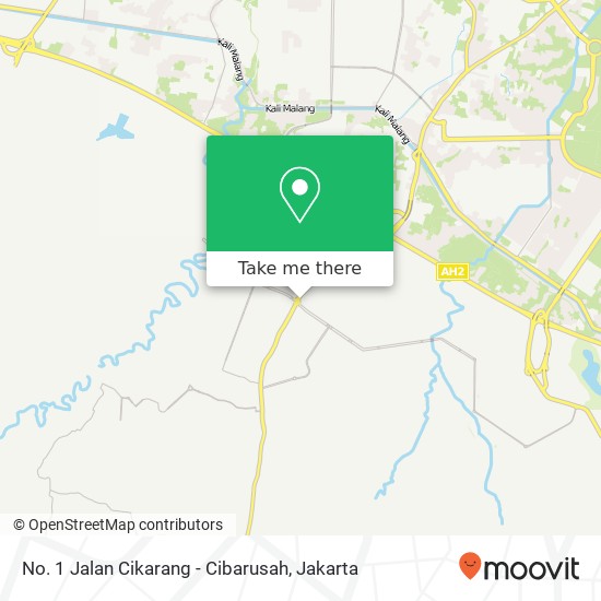 No. 1 Jalan Cikarang - Cibarusah map