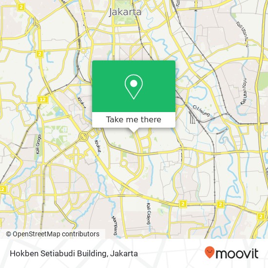 Hokben Setiabudi Building map