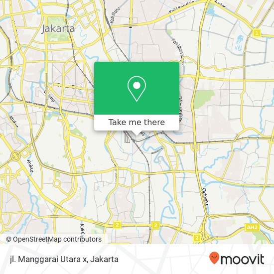 jl. Manggarai Utara x map