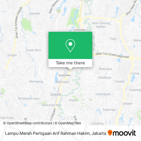 Lampu Merah Pertigaan Arif Rahman Hakim map