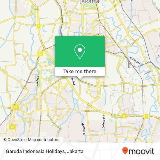 Garuda Indonesia Holidays map