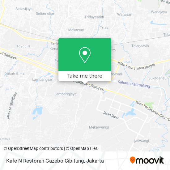 Kafe N Restoran Gazebo Cibitung map