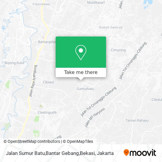 Jalan Sumur Batu,Bantar Gebang,Bekasi map