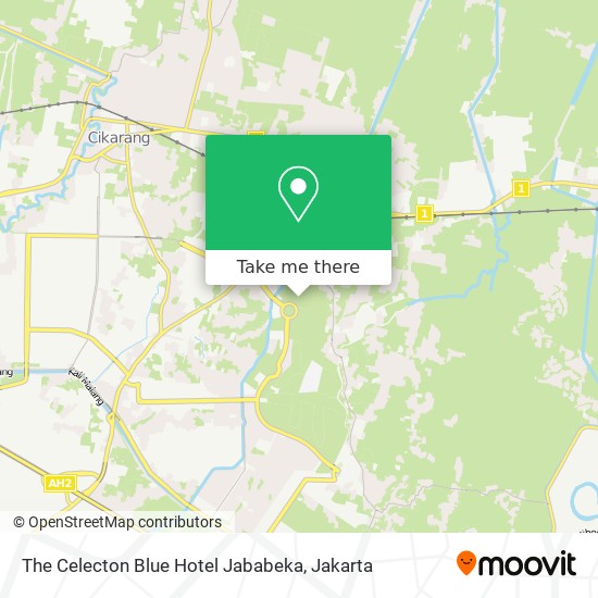 The Celecton Blue Hotel Jababeka map