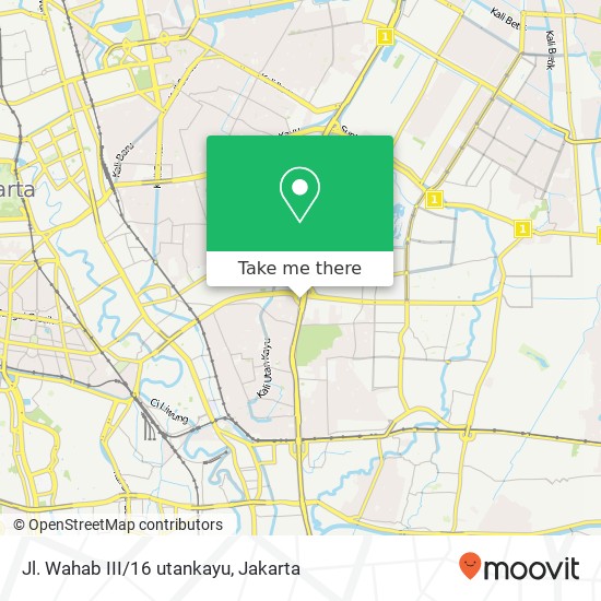 Jl. Wahab III/16 utankayu map