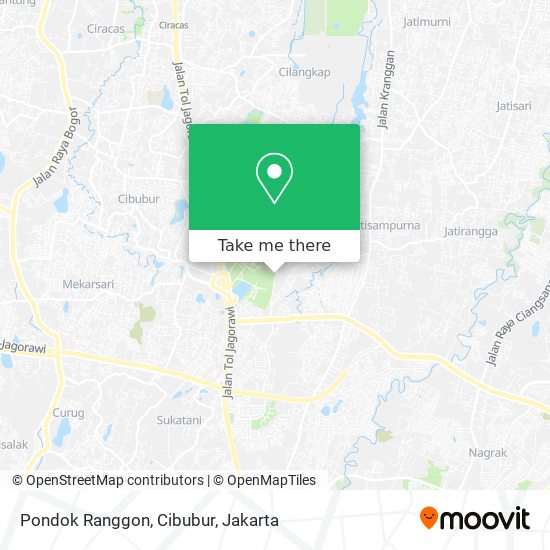 Pondok Ranggon, Cibubur map