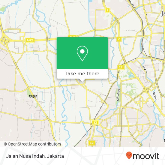 Jalan Nusa Indah map