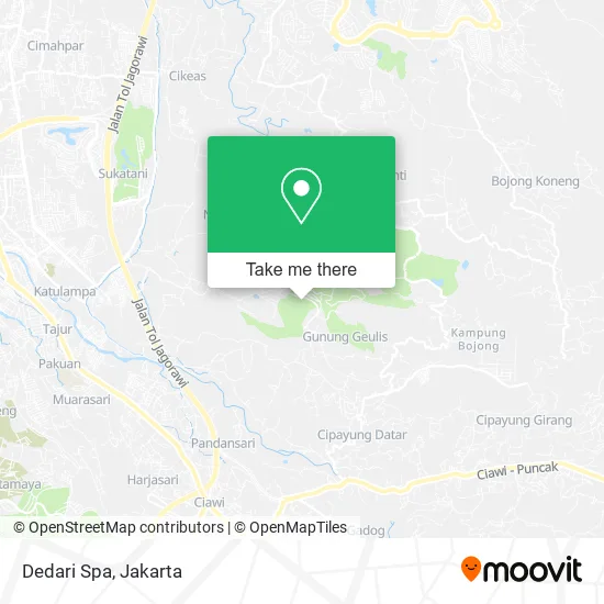 Dedari Spa map