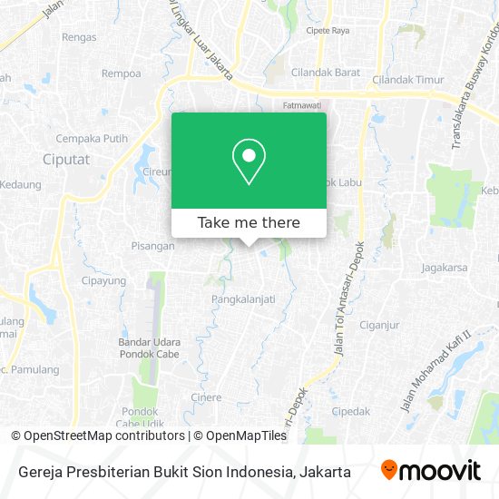 Gereja Presbiterian Bukit Sion Indonesia map