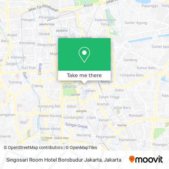 Singosari Room Hotel Borobudur Jakarta map