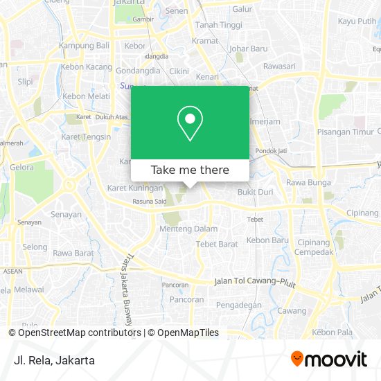 Jl. Rela map