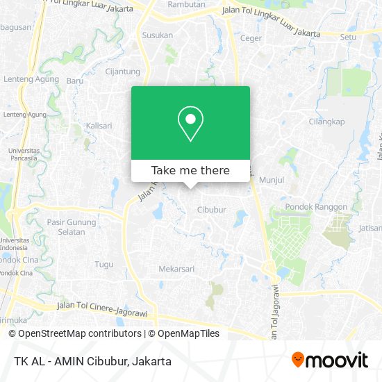 TK AL - AMIN Cibubur map