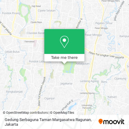 Gedung Serbaguna Taman Margasatwa Ragunan map