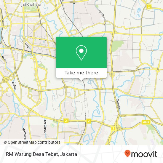 RM Warung Desa Tebet map