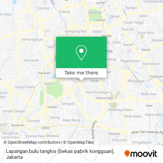 Lapangan bulu tangkis (bekas pabrik kongguan) map