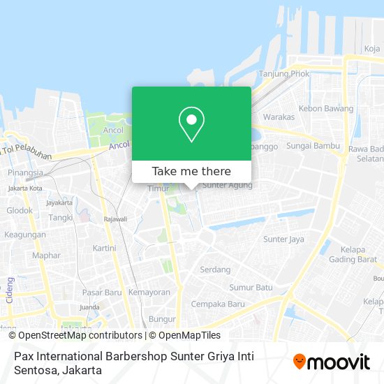 Pax International Barbershop Sunter Griya Inti Sentosa map