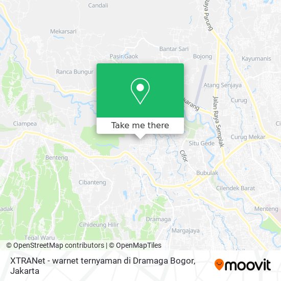 XTRANet - warnet ternyaman di Dramaga Bogor map