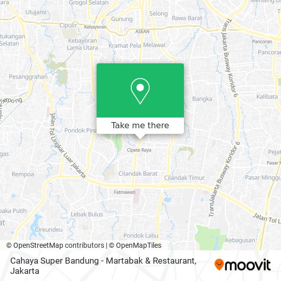 Cahaya Super Bandung - Martabak & Restaurant map