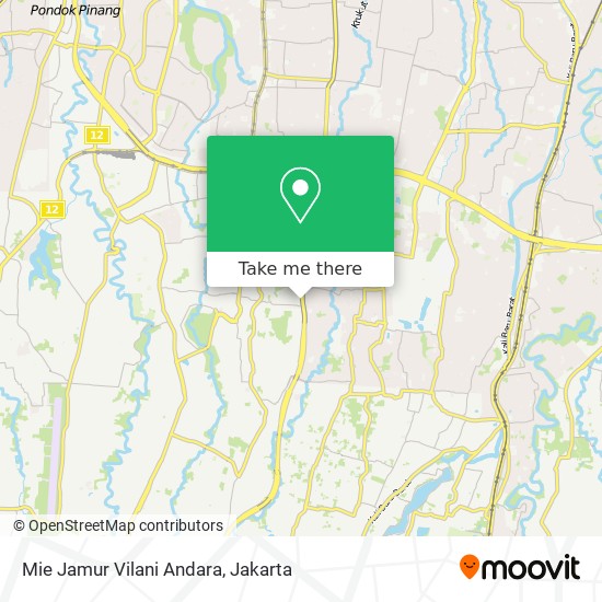 Mie Jamur Vilani Andara map