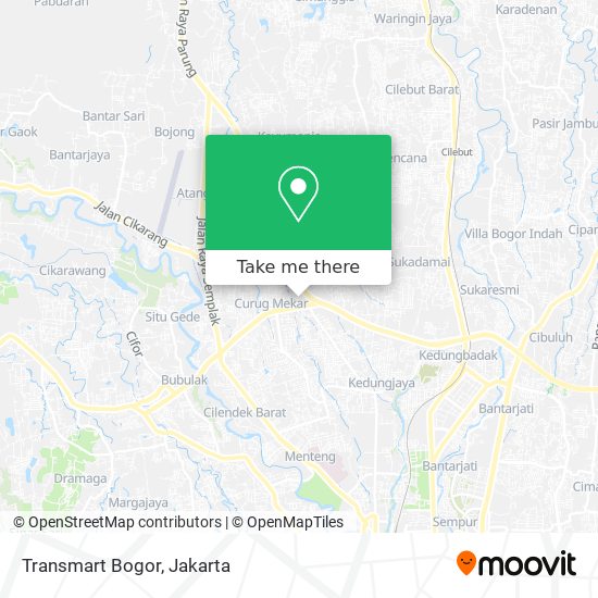 Transmart Bogor map