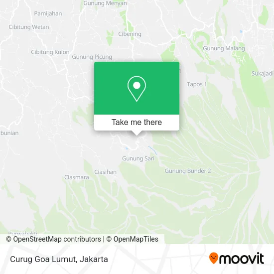 Curug Goa Lumut map