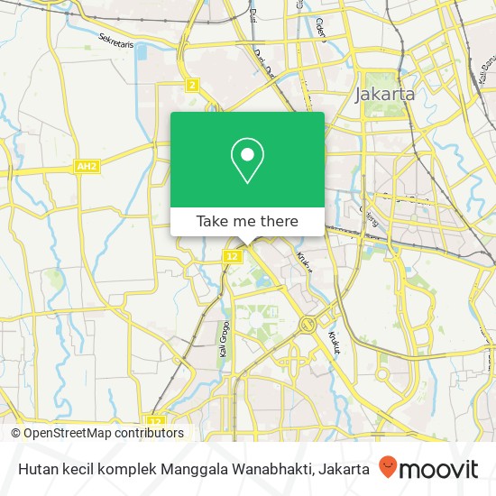 Hutan kecil komplek Manggala Wanabhakti map