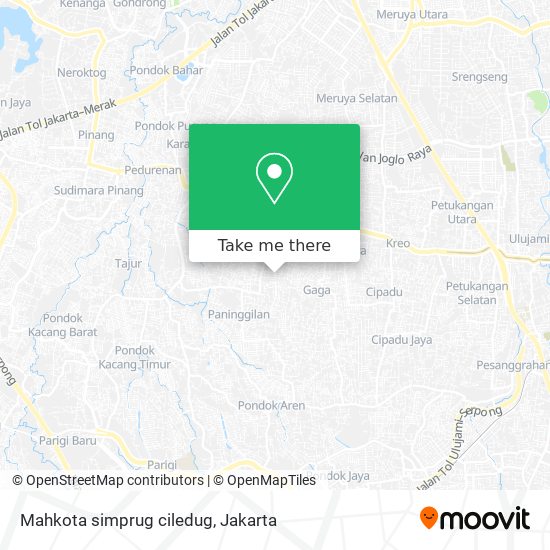 Mahkota simprug ciledug map