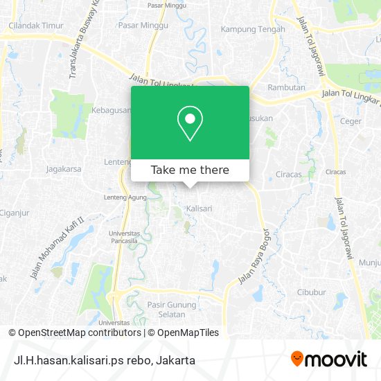 Jl.H.hasan.kalisari.ps rebo map