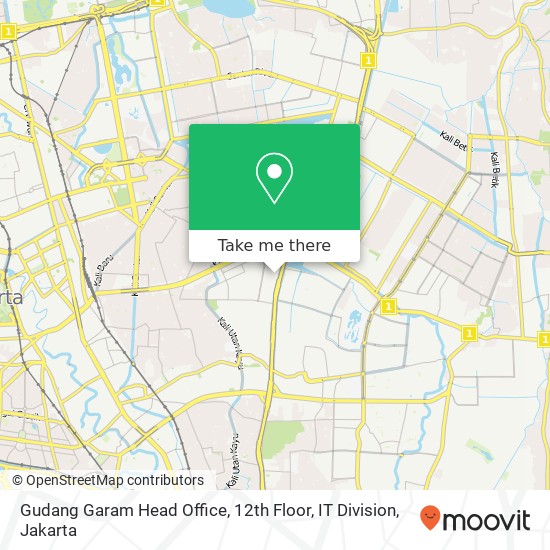 Gudang Garam Head Office, 12th Floor, IT Division map