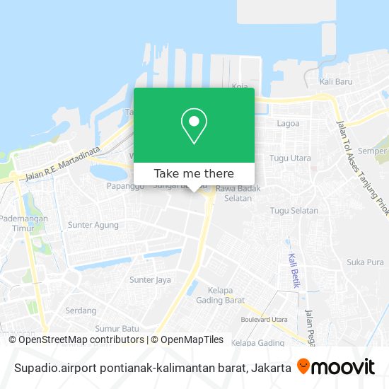 Supadio.airport pontianak-kalimantan barat map