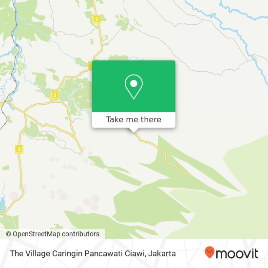 The Village Caringin Pancawati Ciawi map