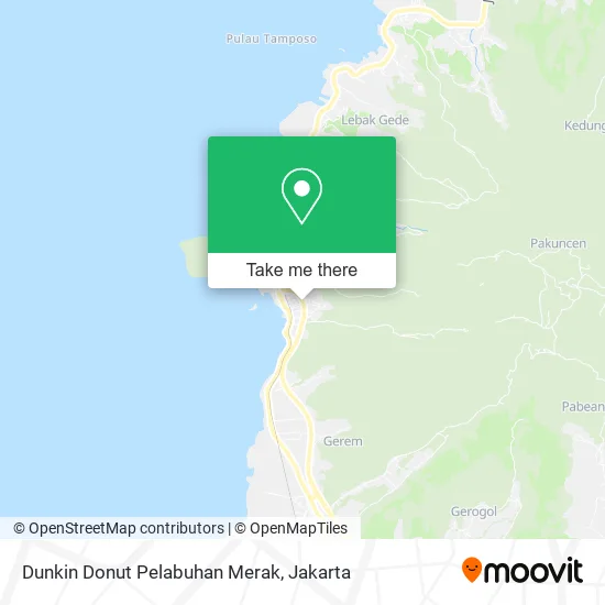 Dunkin Donut Pelabuhan Merak map