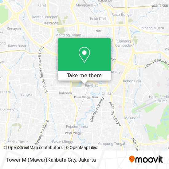 Tower M (Mawar)Kalibata City map