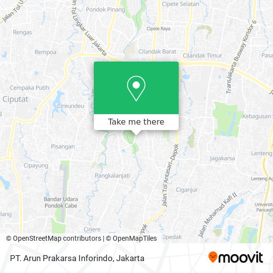 PT. Arun Prakarsa Inforindo map