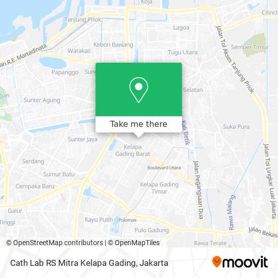 Cath Lab RS Mitra Kelapa Gading map