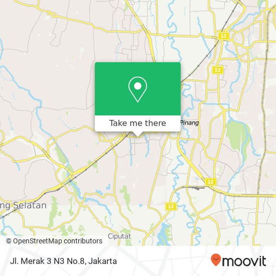 Jl. Merak 3 N3 No.8 map
