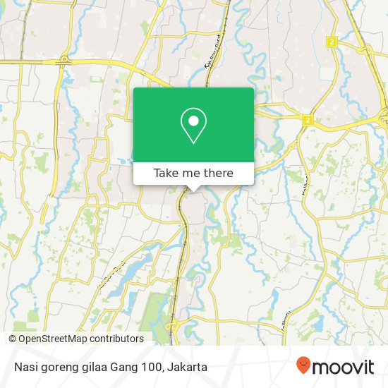 Nasi goreng gilaa Gang 100 map