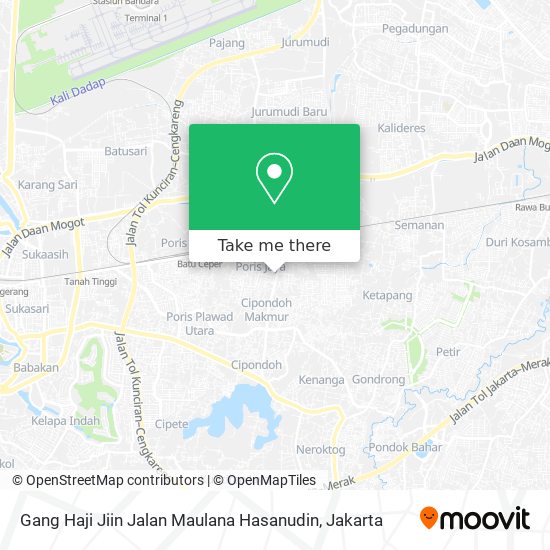 Gang Haji Jiin Jalan Maulana Hasanudin map