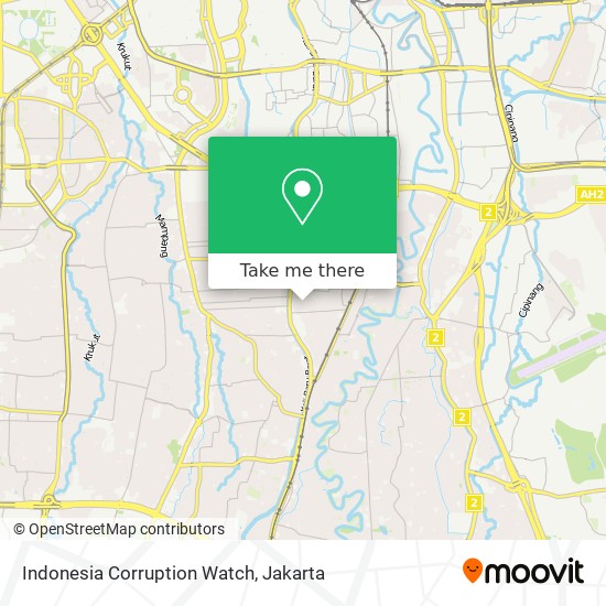Indonesia Corruption Watch map