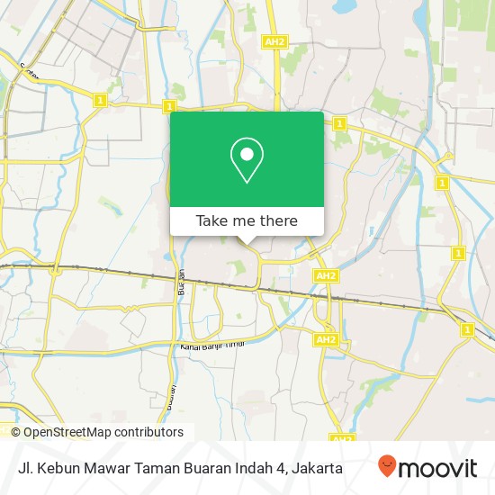 Jl. Kebun Mawar Taman Buaran Indah 4 map