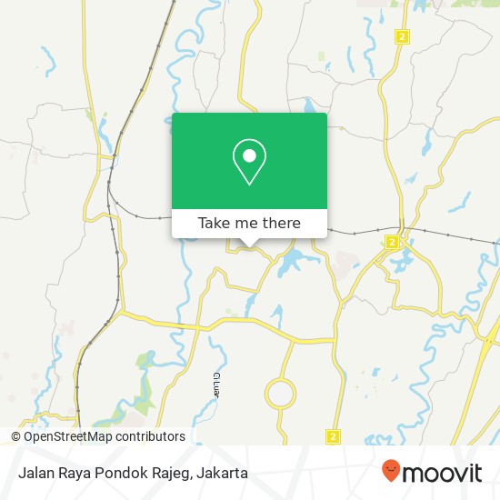 Jalan Raya Pondok Rajeg map