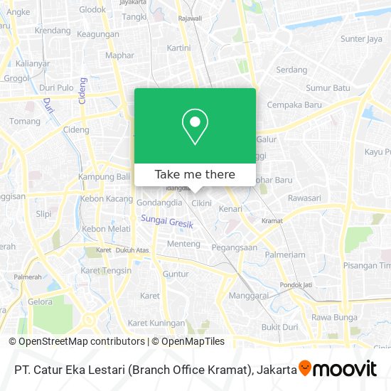 PT. Catur Eka Lestari (Branch Office Kramat) map