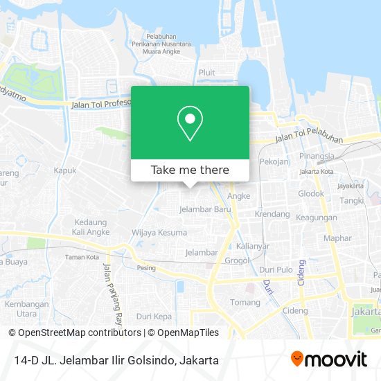 14-D JL. Jelambar Ilir Golsindo map